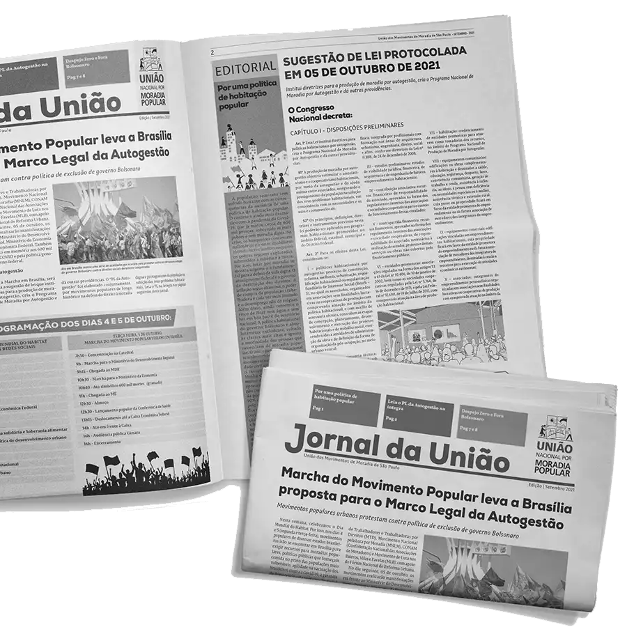 Jornal da União dos Movimentos de Moradia de São Paulo  - Jornal produzido pela Social Comunicação